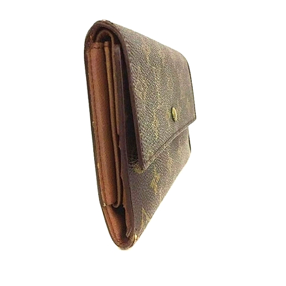 LOUIS VUITTON LEATHER LONG WALLET PORTE TRESOR INTERNATIONAL TRIFOLD GUC - Picture 3 of 9